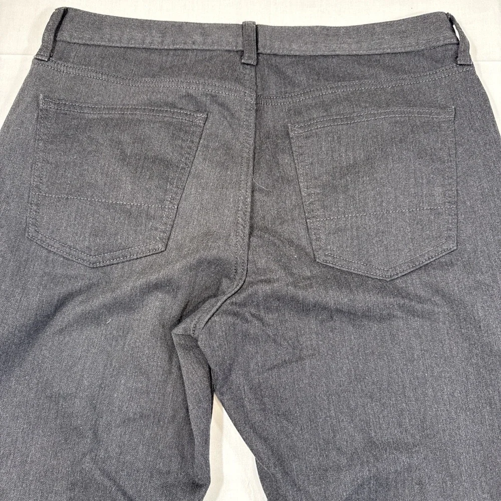 JEANS Banana Republic Mens 32x30 CHARCOAL GRAY Travel Athletic Fit Stretch Chino